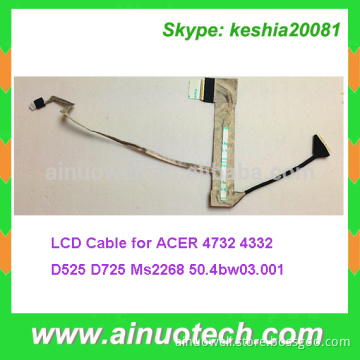 Laptop LCD Cable for ACER 4732 4332 D525 D725 laptop screen cable Ms2268 50.4bw03.001 Lvds cable